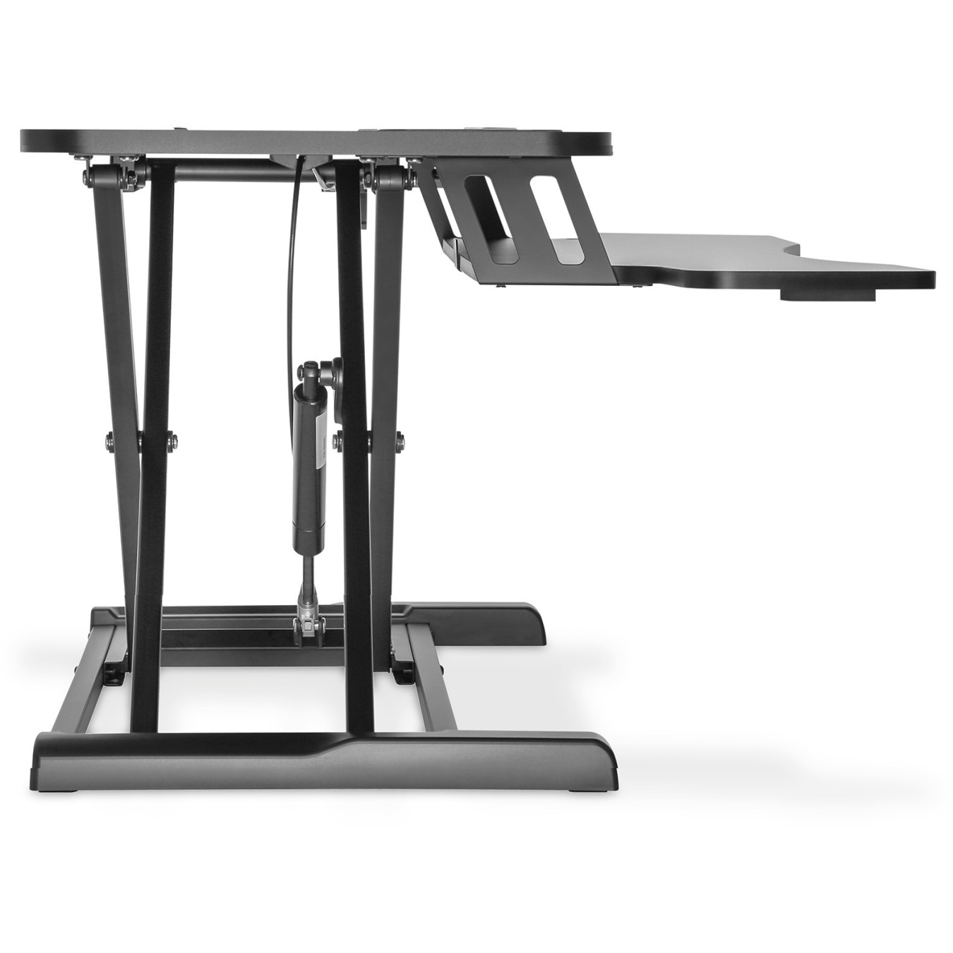 Digitus DA-90380-1 Ergonomic Desk Riser - DA-90380-1 - Black, Freestanding, Manual height adjustment