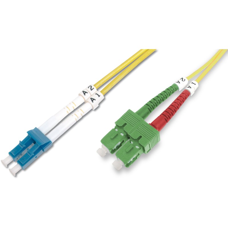 Buy DIGITUS Fiber Optic PatchK SC APC to LC PC OS2 2m - Yellow in Cyprus, Nicosia, Limassol, Larnaka, Pafos