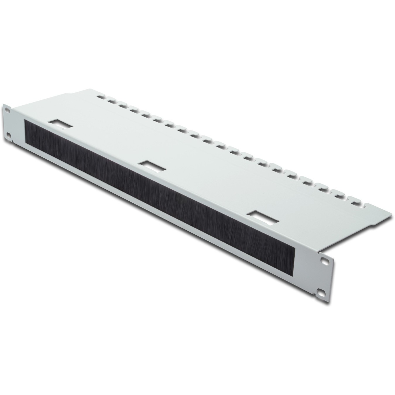 DIGITUS Cable Management Panel 1U Grey for 24 with Brush Strips - (Color: Grey) — Buy in Cyprus with Fast Delivery