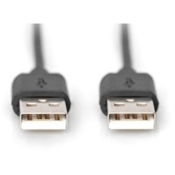Buy DIGITUS USB 2.0 A-A Cable - 1.8 m - Black Stainless Steel in Cyprus, Nicosia, Limassol, Larnaka, Pafos