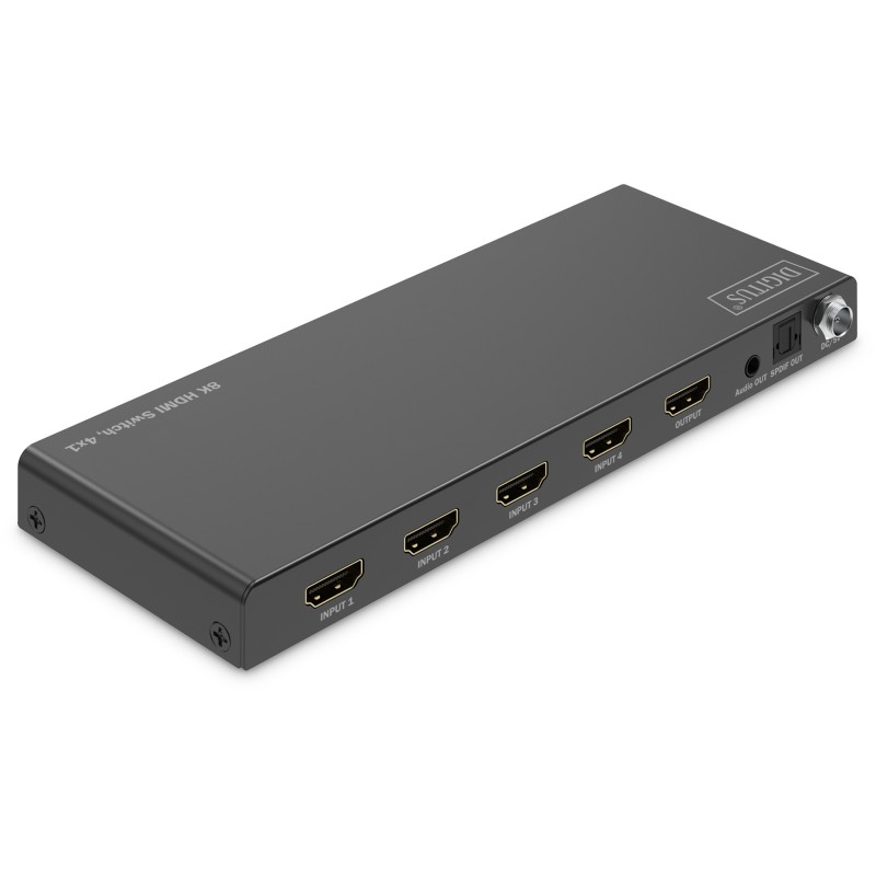 Buy DIGITUS HDMI Switch 4x1 8K60Hz - 4x1 HDMI Switch with 8K/60Hz in Cyprus, Nicosia, Limassol, Larnaka, Pafos