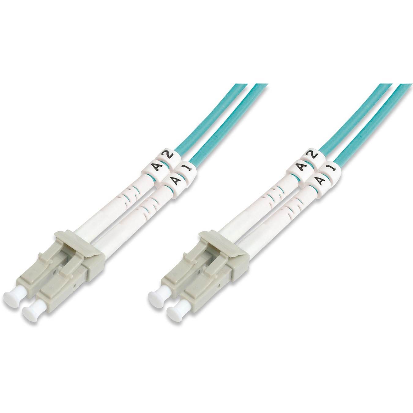 DIGITUS LWL Patchkabel LC to LC - 20 m OM3 Multimode Duplex Aqua — Buy in Cyprus with Fast Delivery