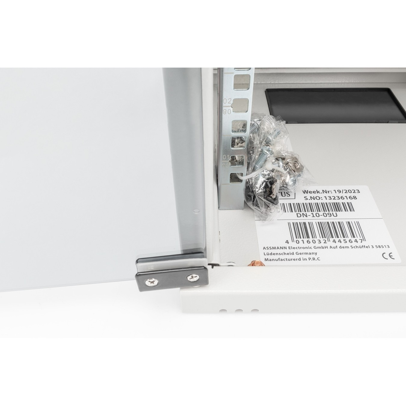 DIGITUS Compact Wall Cabinet 9U 254mm - Glass Door Gray — Buy in Cyprus with Fast Delivery