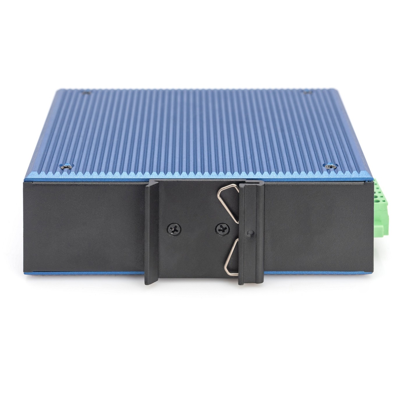 Digitus 8+2P Industrial Gigabit Ethernet Switch L2 Managed - 8x Gigabit Copper + 2x SFP - Black/Blue