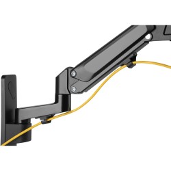 Buy Monitor Wall Mount for 1 Monitor, 43 inch, 23 kg Gas Spring - DA-90428 - Black in Cyprus, Nicosia, Limassol, Larnaka, Pafos