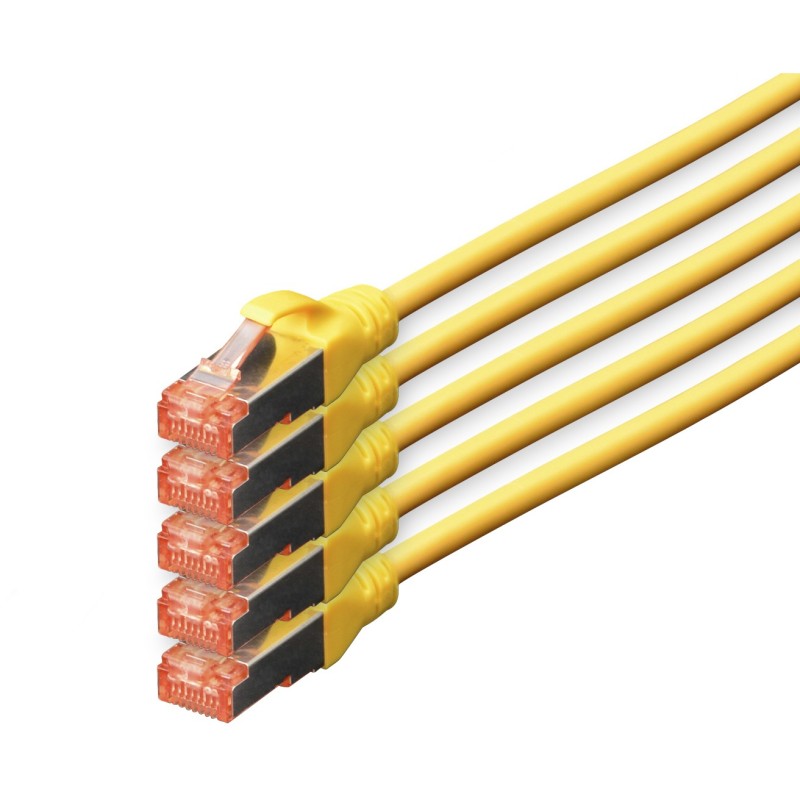 Buy DIGITUS CAT6 S/FTP Patch Cable - 10 m - 5 Pack - Yellow in Cyprus, Nicosia, Limassol, Larnaka, Pafos