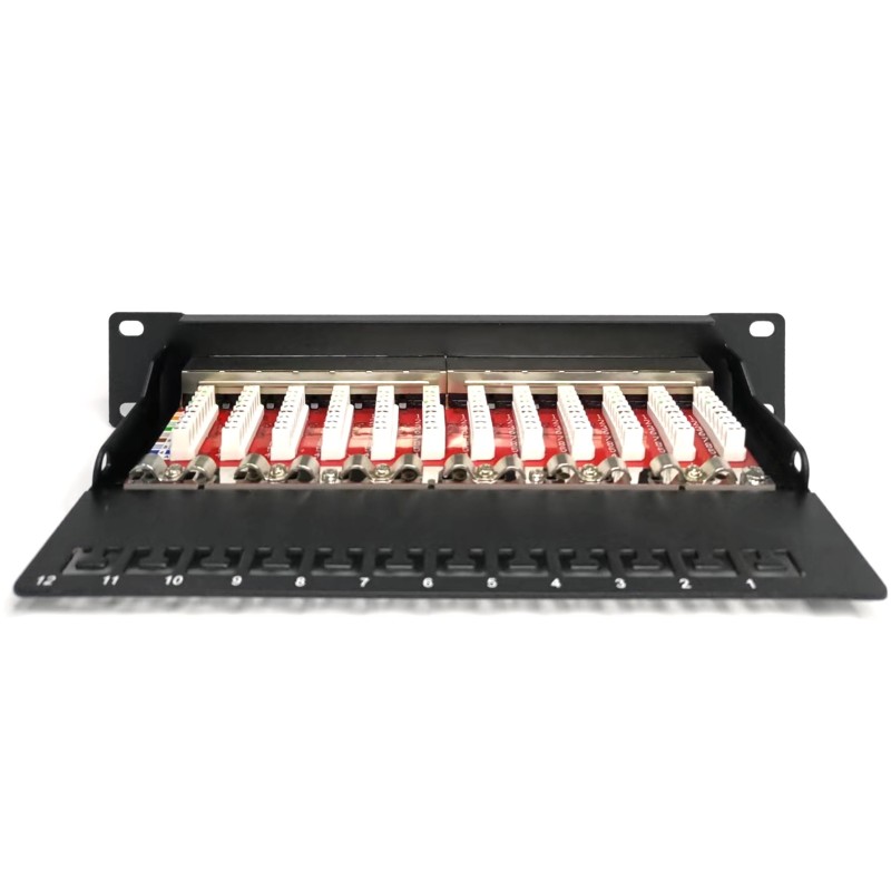 Buy DIGITUS Cat.6A Patch Panel Shielded, 12-Port, Black - Characteristics (Color... in Cyprus, Nicosia, Limassol, Larnaka, Pafos