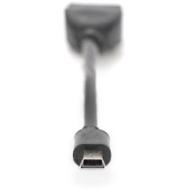 DIGITUS USB 2.0 OTG Adapter - Mini-B Male to USB-A Female - 0.2m - Black — Buy in Cyprus with Fast Delivery