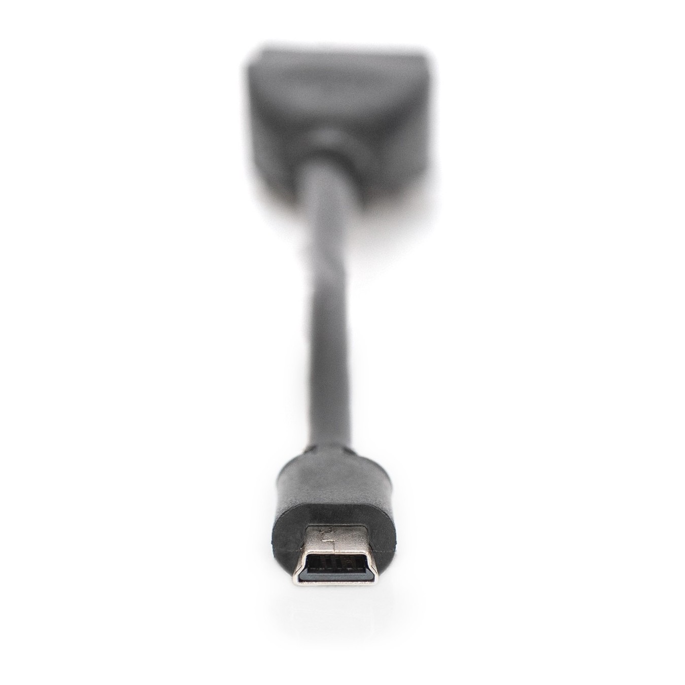 DIGITUS USB 2.0 OTG Adapter - Mini-B Male to USB-A Female - 0.2m - Black — Buy in Cyprus with Fast Delivery