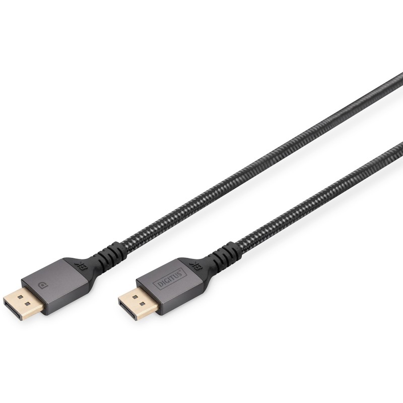 Buy DIGITUS DisplayPort Cable 3m Aluminum 8K Black - DP 1.4, 8K@120 Hz, Gold con... in Cyprus, Nicosia, Limassol, Larnaka, Pafos