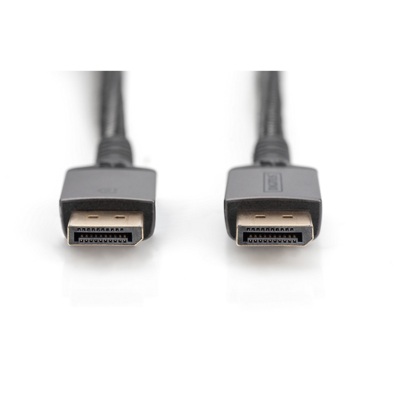 DIGITUS DisplayPort Cable 3m Aluminum 8K Black - DP 1.4, 8K@120 Hz, Gold contacts, Plug & Play