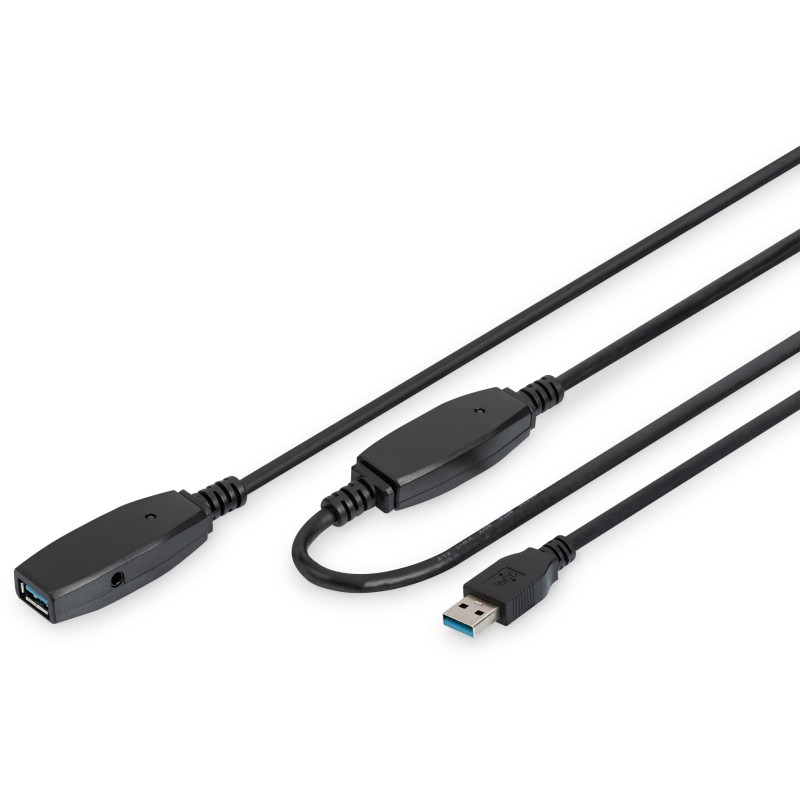 Buy DIGITUS USB 3.0 Active Extension Cable 10m - Black in Cyprus, Nicosia, Limassol, Larnaka, Pafos