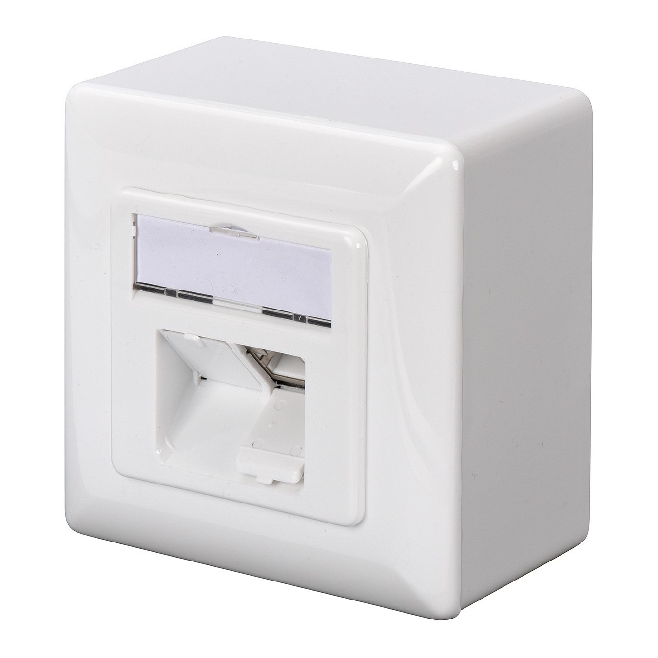 DIGITUS RJ45 Dose Cat6a 2xRJ45 Shielded Surface-Mount - Signal White — Buy in Cyprus with Fast Delivery