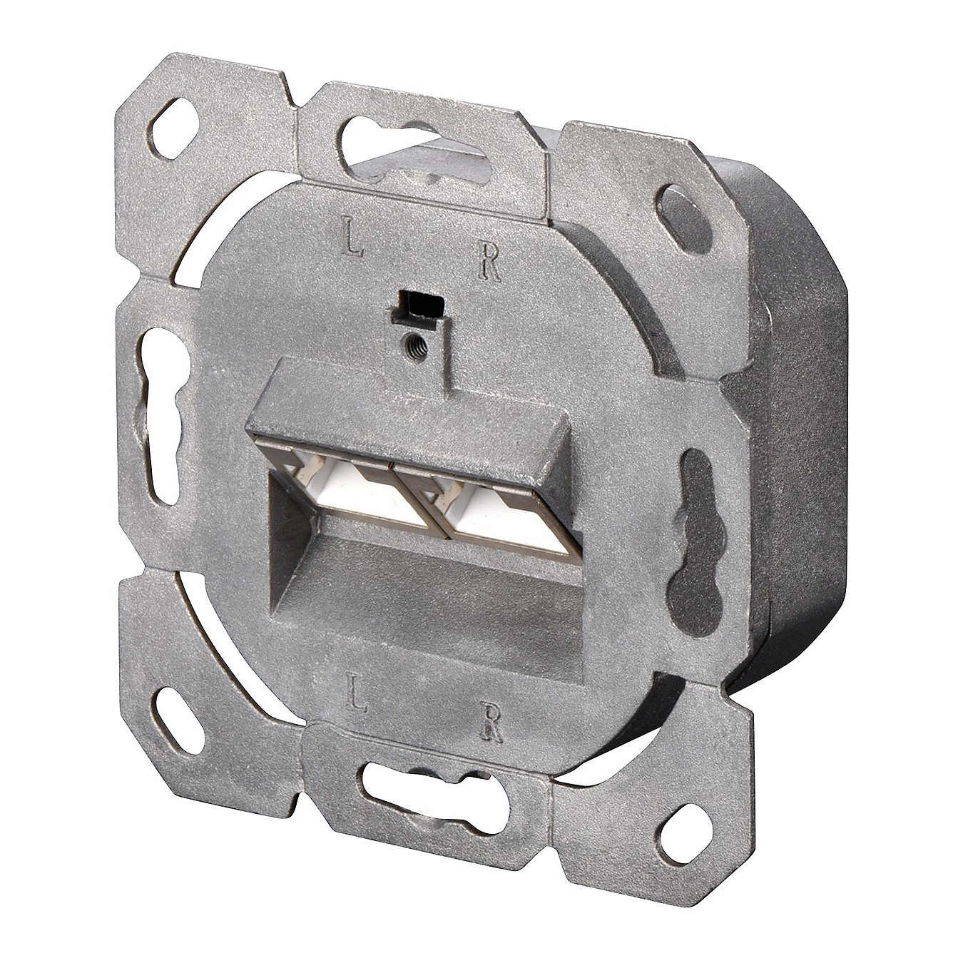 DIGITUS RJ45 Dose Cat6a 2xRJ45 Shielded Surface-Mount - Signal White — Buy in Cyprus with Fast Delivery