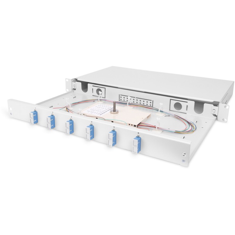 Buy DIGITUS Fibre Splice Box 1U - 6x SC DX OS2 - Grey in Cyprus, Nicosia, Limassol, Larnaka, Pafos