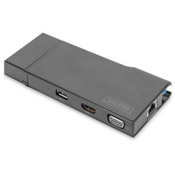 Buy Digitus Travel Docking Station VGA/HDMI Grey - USB 3.2 Gen 1 Type-A, 2x USB-... in Cyprus, Nicosia, Limassol, Larnaka, Pafos