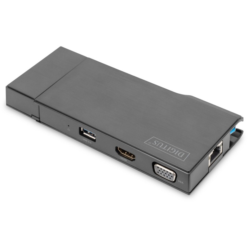 Buy Digitus Travel Docking Station VGA/HDMI Grey - USB 3.2 Gen 1 Type-A, 2x USB-... in Cyprus, Nicosia, Limassol, Larnaka, Pafos