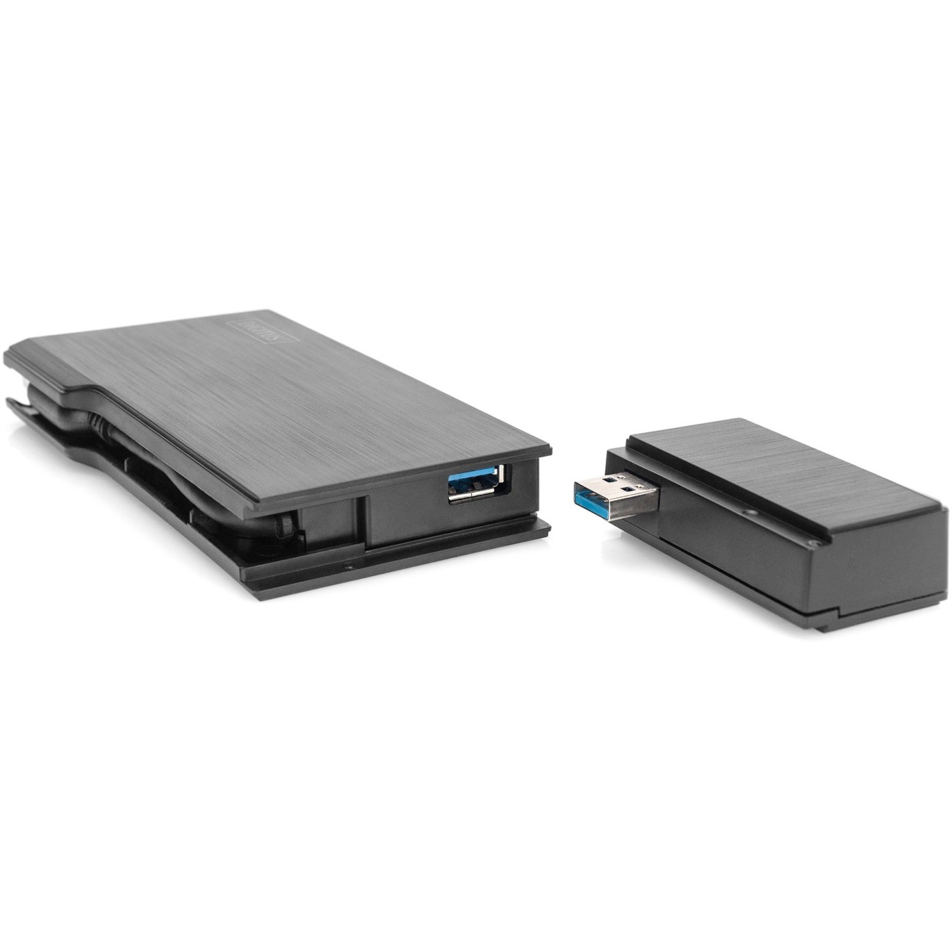 Digitus Travel Docking Station VGA/HDMI Grey - USB 3.2 Gen 1 Type-A, 2x USB-A, Gigabit Ethernet, MicroSD/SD