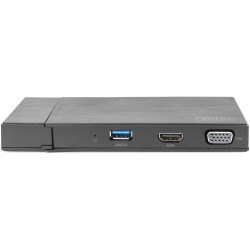 Buy Digitus Travel Docking Station VGA/HDMI Grey - USB 3.2 Gen 1 Type-A, 2x USB-... in Cyprus, Nicosia, Limassol, Larnaka, Pafos