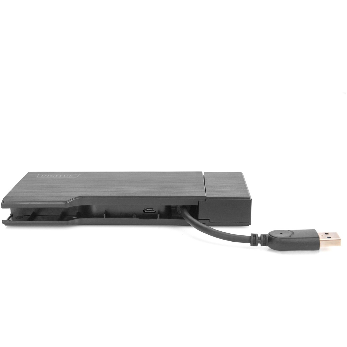 Digitus Travel Docking Station VGA/HDMI Grey - USB 3.2 Gen 1 Type-A, 2x USB-A, Gigabit Ethernet, MicroSD/SD