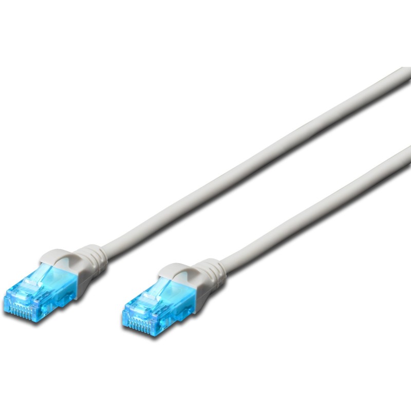 Buy DIGITUS Cat5e U/UTP Patch Cable RJ45 0.25 m Grey in Cyprus, Nicosia, Limassol, Larnaka, Pafos