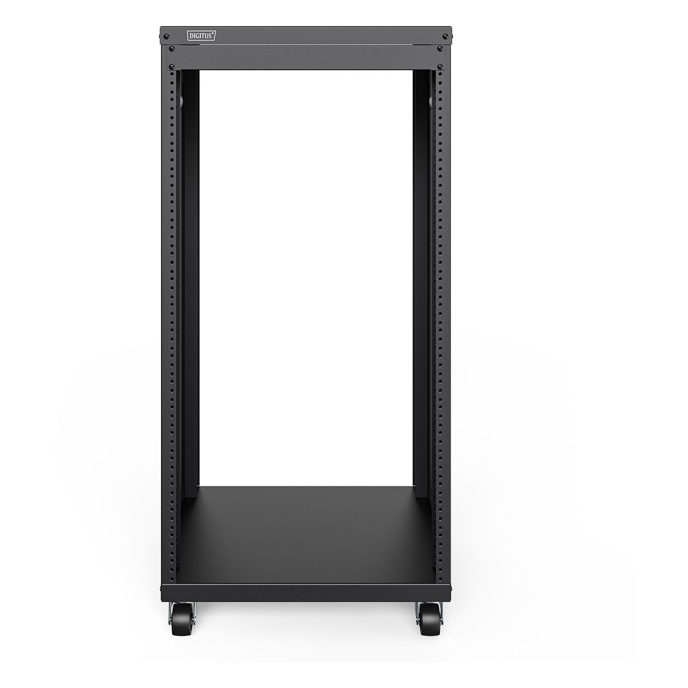 DIGITUS Universal 19-Inch Equipment Rack with Castors - 21HE - Black, Freestanding, 21U — Buy in Cyprus with Fast Delivery