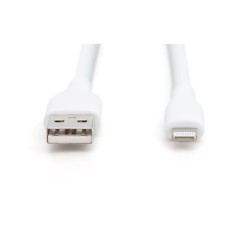 Buy DIGITUS USB 2.0 Cable Type A to Lightning - 2m - White Silicone in Cyprus, Nicosia, Limassol, Larnaka, Pafos