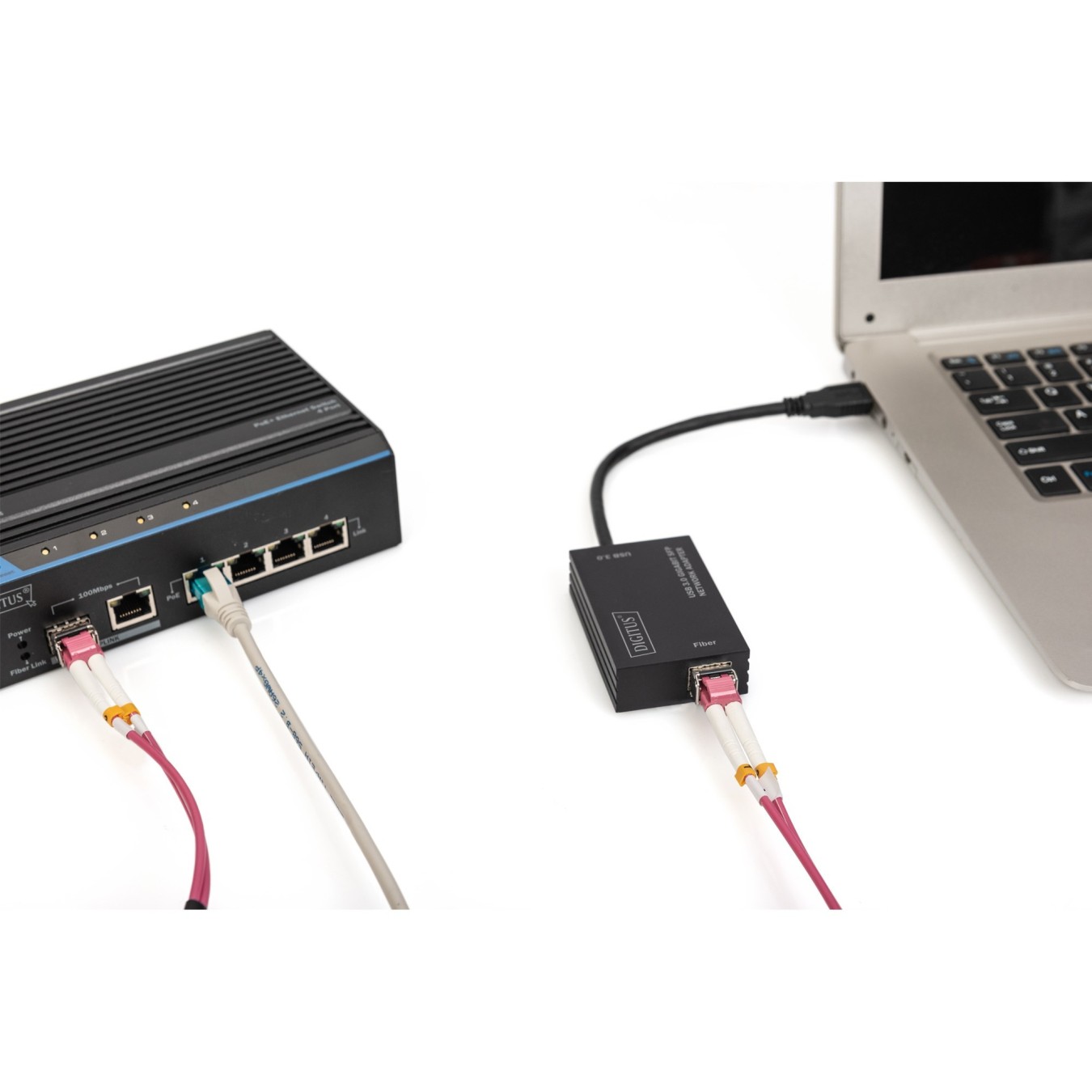DIGITUS USB 3.0 Gigabit SFP Netzwerkadapter - USB-A 3.0 to Gigabit Ethernet — Buy in Cyprus with Fast Delivery