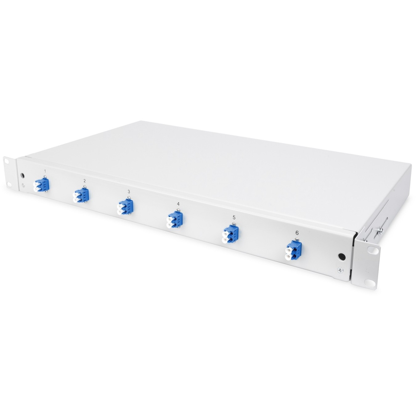 DIGITUS Fiber Optic Splice Box 1U - 6x LC OS2 Gray - Rack-mount Steel Enclosure — Buy in Cyprus with Fast Delivery