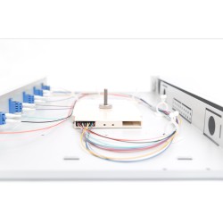 Buy DIGITUS Fiber Optic Splice Box 1U - 6x LC OS2 Gray - Rack-mount Steel Enclosure in Cyprus, Nicosia, Limassol, Larnaka, Pafos