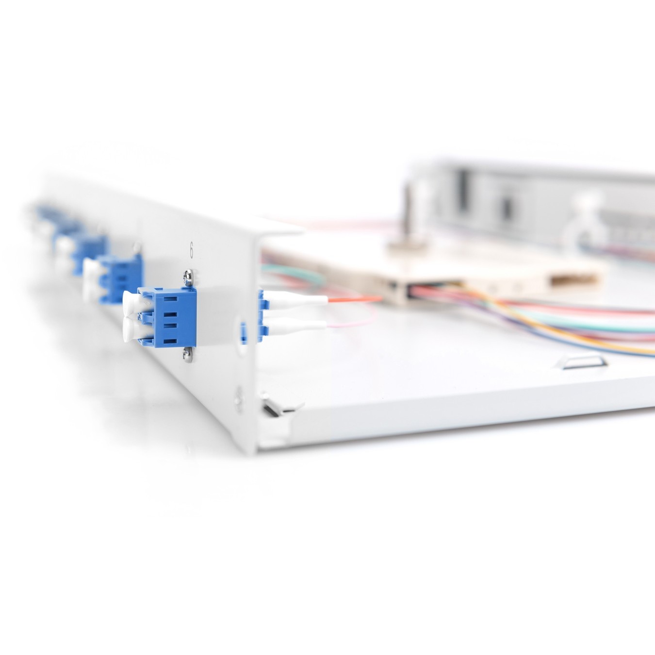 DIGITUS Fiber Optic Splice Box 1U - 6x LC OS2 Gray - Rack-mount Steel Enclosure — Buy in Cyprus with Fast Delivery