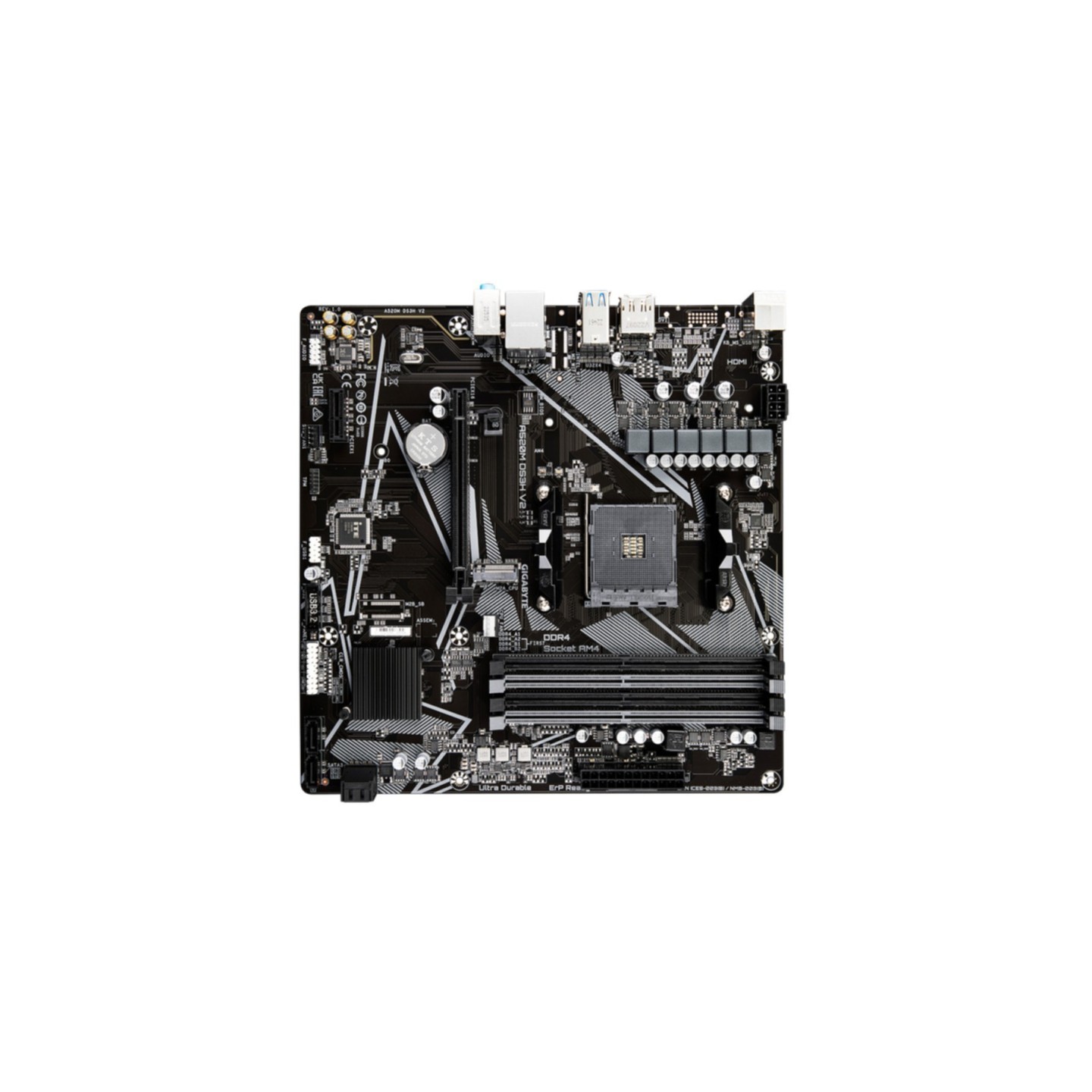 GIGABYTE A520M-DS3H V2 Micro-ATX AM4 A520 DDR4 Motherboard (Boxed) — Buy in Cyprus with Fast Delivery