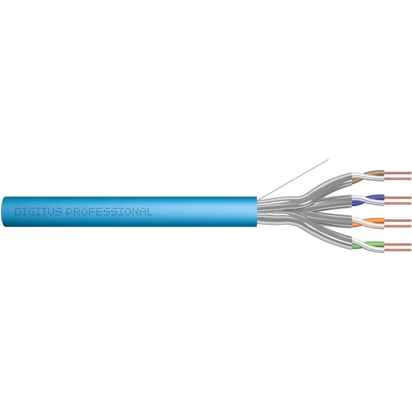 Digitus CAT.6A U/FTP Installation Cable - Cat6A, Solid Copper, 100 m, Blue (LSZH) — Buy in Cyprus with Fast Delivery