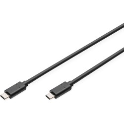 Buy DIGITUS USB 2.0 Type-C Cable - USB-C to USB-C - 1.0 m - Black Stainless in Cyprus, Nicosia, Limassol, Larnaka, Pafos