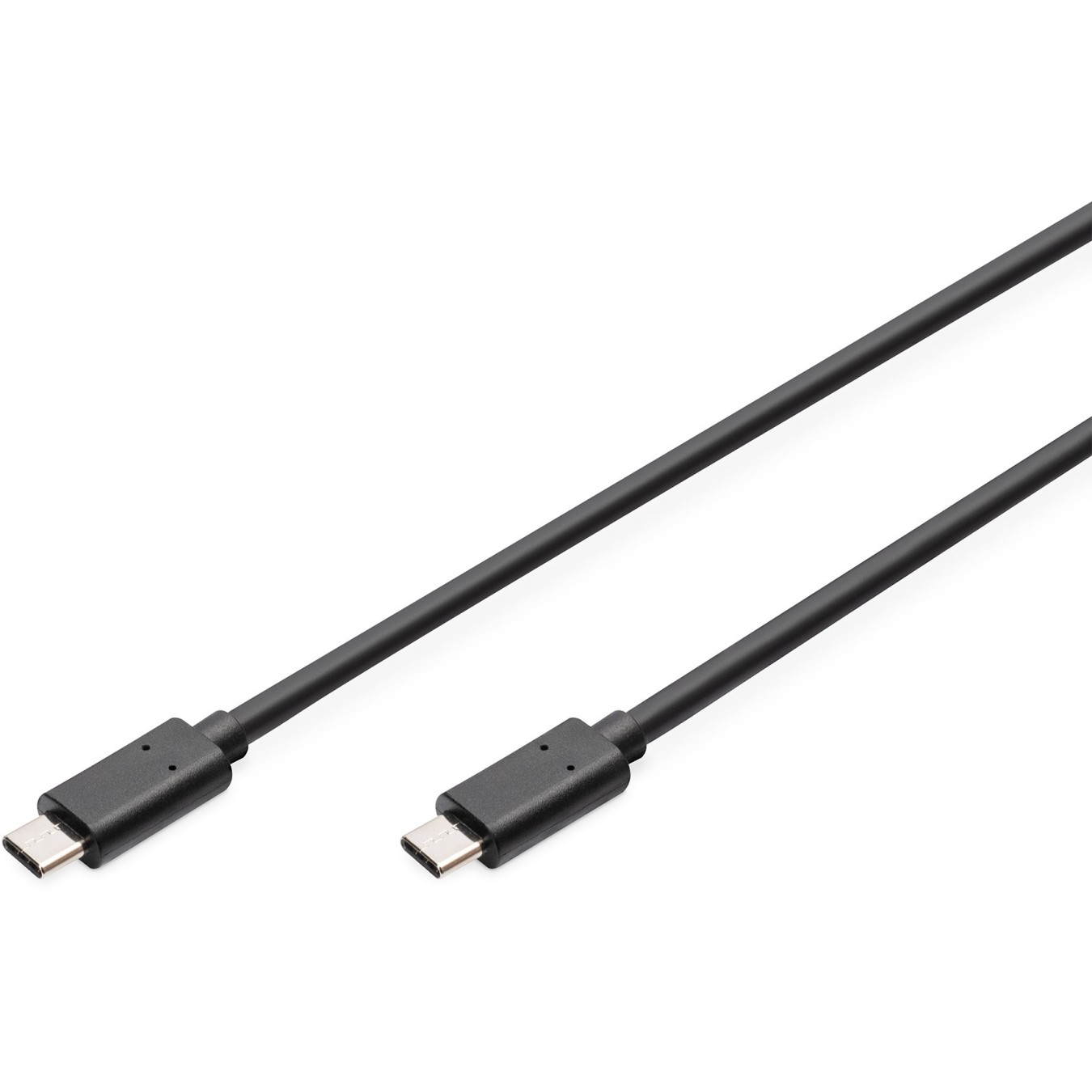 DIGITUS USB 2.0 Type-C Cable - USB-C to USB-C - 1.0 m - Black Stainless — Buy in Cyprus with Fast Delivery