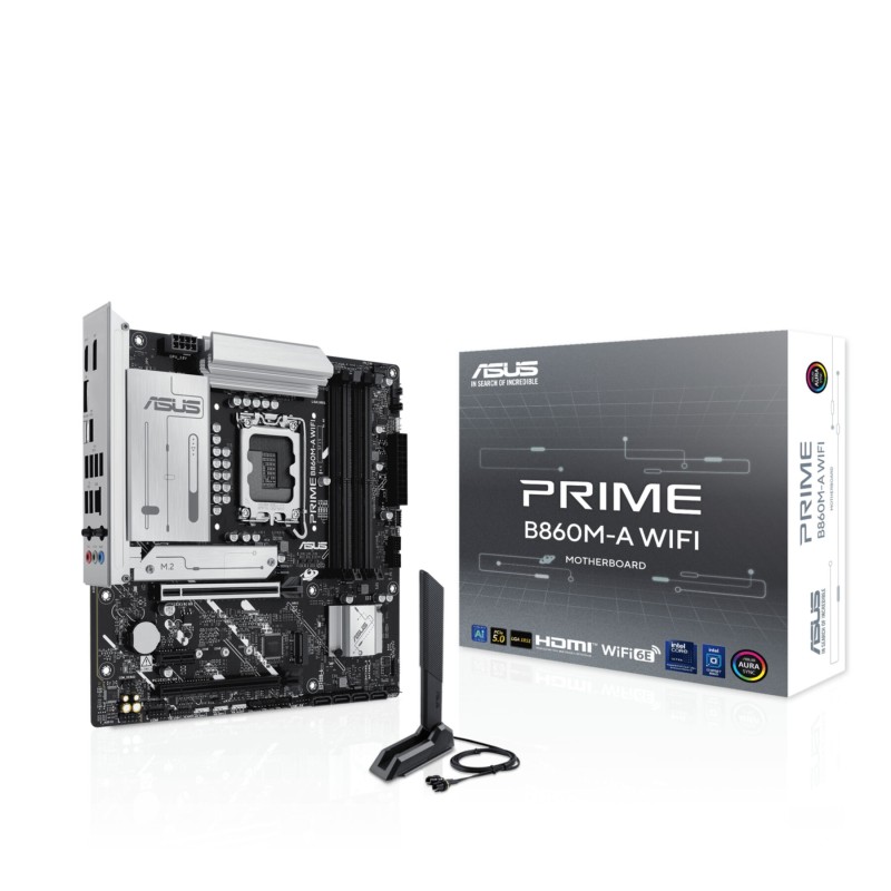 Buy ASUS PRIME B860M-A WIFI - B860M-A - Micro-ATX LGA1851, DDR5 4x DIMM, 256GB M... in Cyprus, Nicosia, Limassol, Larnaka, Pafos