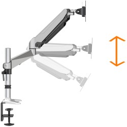 Buy Desk Monitor Mount for 1 Monitor up to 69 cm (27") - DA-90351 - Black/Silver in Cyprus, Nicosia, Limassol, Larnaka, Pafos