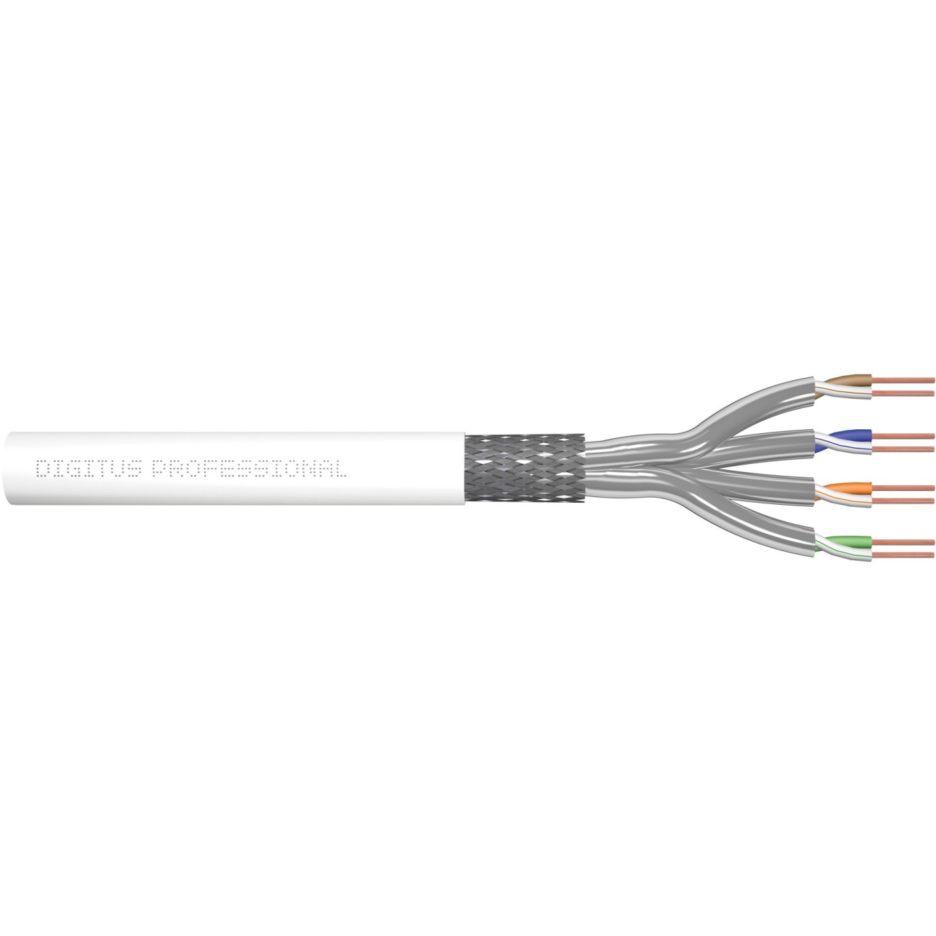 DIGITUS Installation Cable SFTP Cat7 305m Box - White, AWG26 — Buy in Cyprus with Fast Delivery