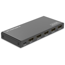 Buy DIGITUS HDMI Splitter 1x4 4K 60Hz HDCP 2.3 EDID Control - Black, Metal in Cyprus, Nicosia, Limassol, Larnaka, Pafos