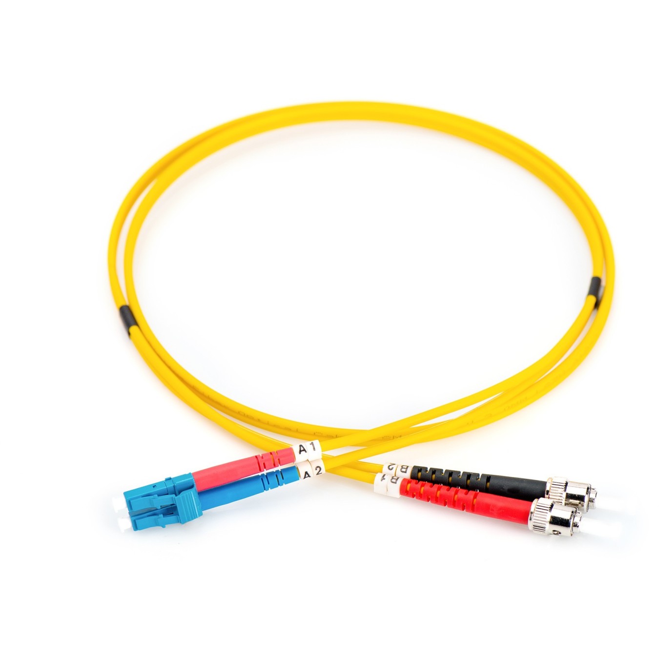 Digitus LWL Patch Cable LC to ST - 2 m - Singlemode OS2, Duplex, Yellow — Buy in Cyprus with Fast Delivery