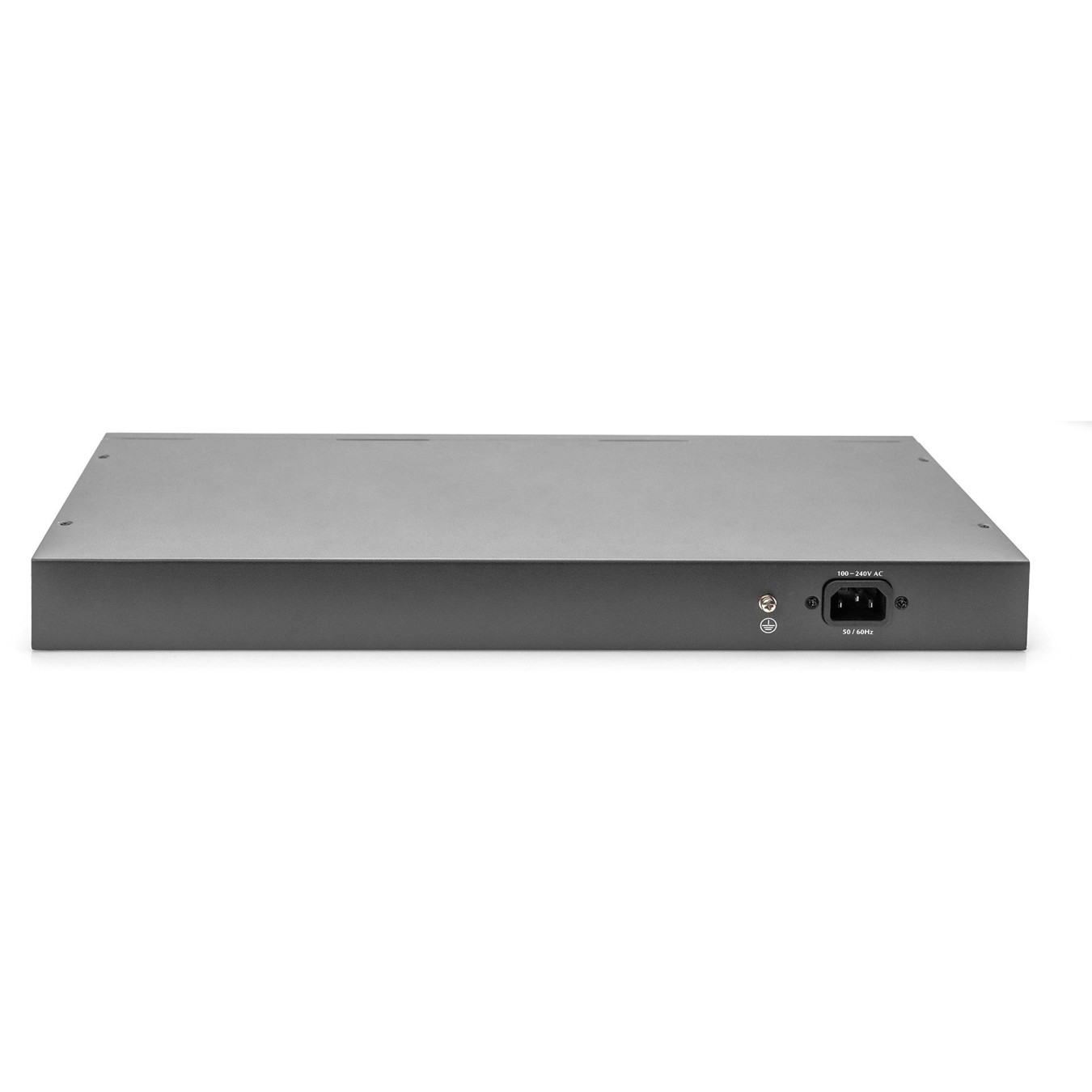 Digitus 24-Port Gigabit Managed Switch - Black/Gray - 24x Gigabit RJ45, 2x SFP, Rack-Mountable