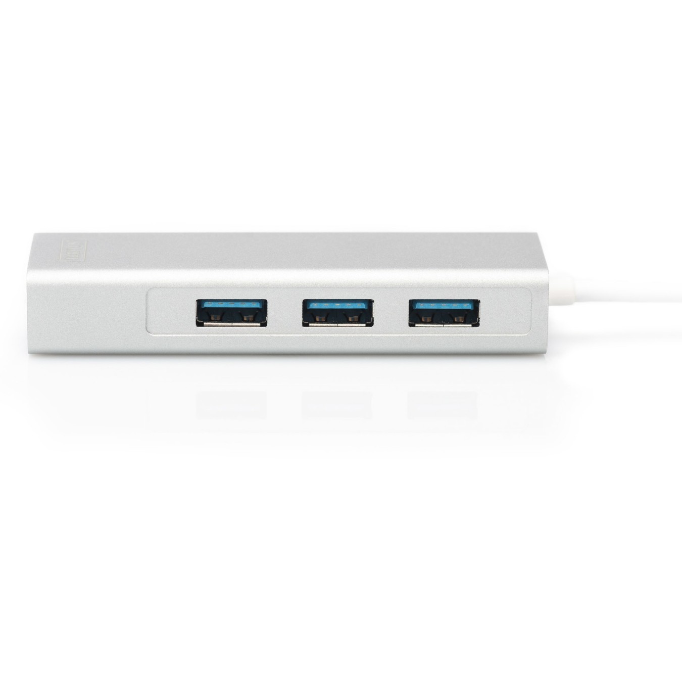 DIGITUS USB-C Hub with 3-Port USB 3.0 + Gigabit Ethernet - White — Buy in Cyprus with Fast Delivery