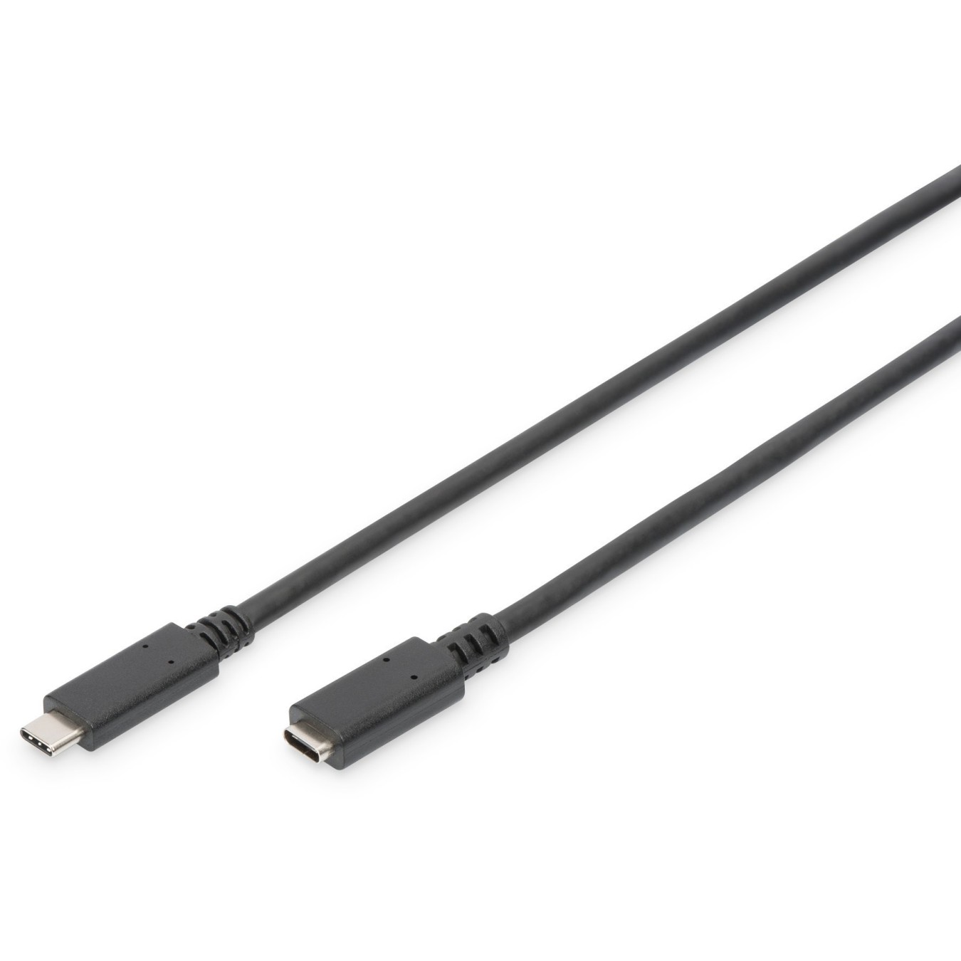 DIGITUS USB 2.0 USB-C Extension Cable - USB-C to USB-C, 1.5m, Black — Buy in Cyprus with Fast Delivery