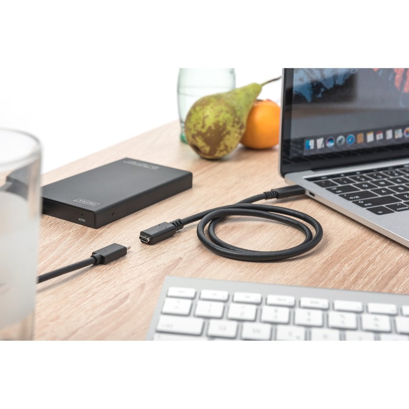 Buy DIGITUS USB 2.0 USB-C Extension Cable - USB-C to USB-C, 1.5m, Black in Cyprus, Nicosia, Limassol, Larnaka, Pafos