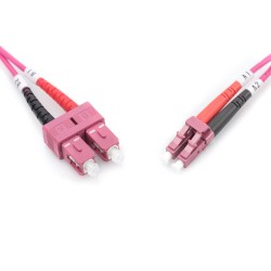 Buy DIGITUS LWL Patchkabel LC to SC 2.00m Multimode Duplex OM4 - Violet in Cyprus, Nicosia, Limassol, Larnaka, Pafos