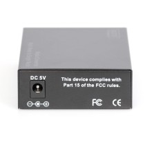 Z DIGITUS Professional Media Converter - DN-82133 - 2x SFP MM/SM, 1000Base-X in, 100/1000Base-X out, 5V, Black