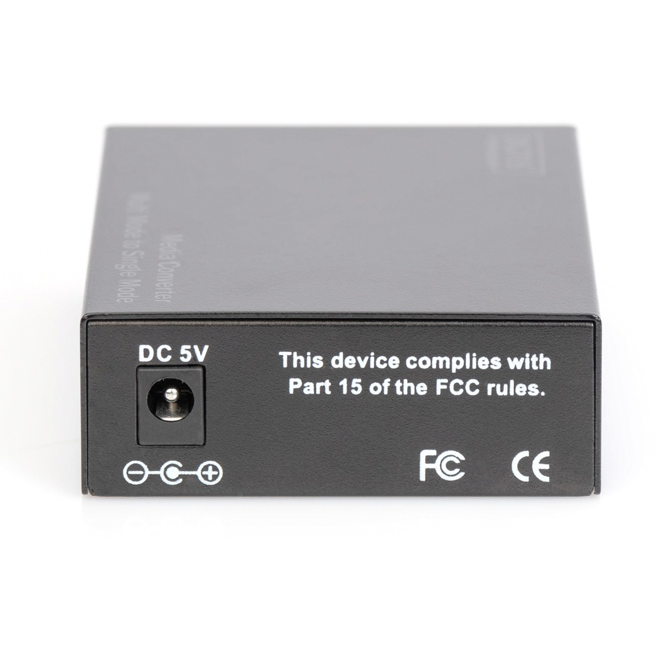 Z DIGITUS Professional Media Converter - DN-82133 - 2x SFP MM/SM, 1000Base-X in, 100/1000Base-X out, 5V, Black