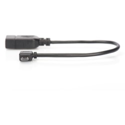 Buy DIGITUS USB OTG Micro-B to USB-A Adapter - 0.15 m Cable - Black in Cyprus, Nicosia, Limassol, Larnaka, Pafos