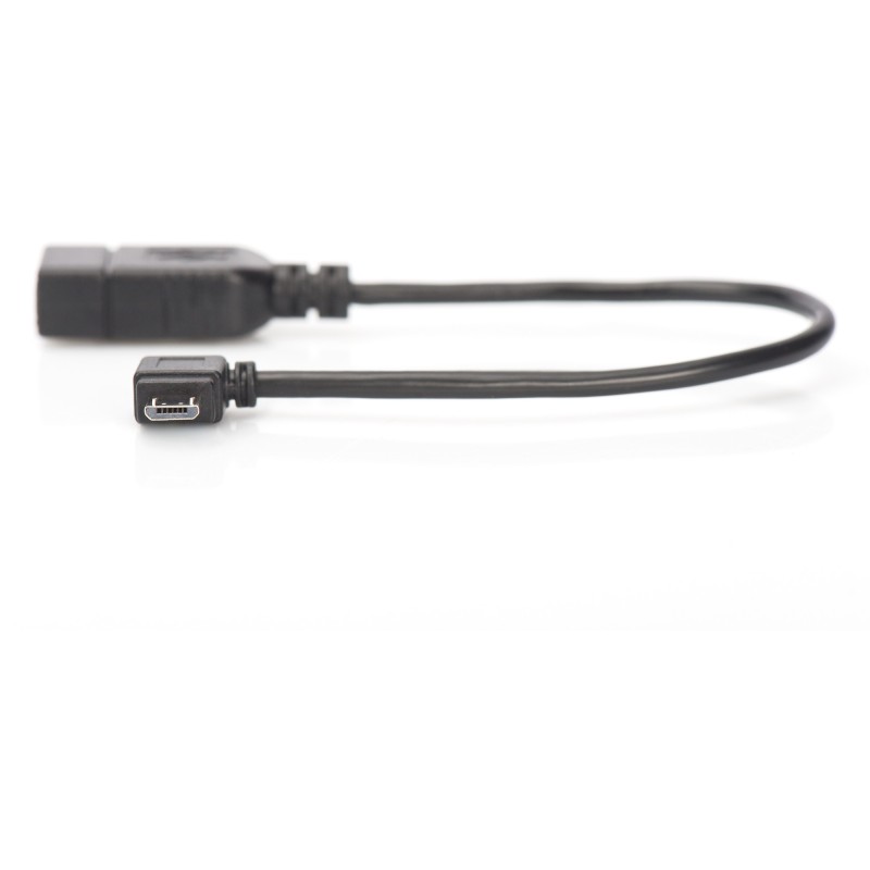Buy DIGITUS USB OTG Micro-B to USB-A Adapter - 0.15 m Cable - Black in Cyprus, Nicosia, Limassol, Larnaka, Pafos