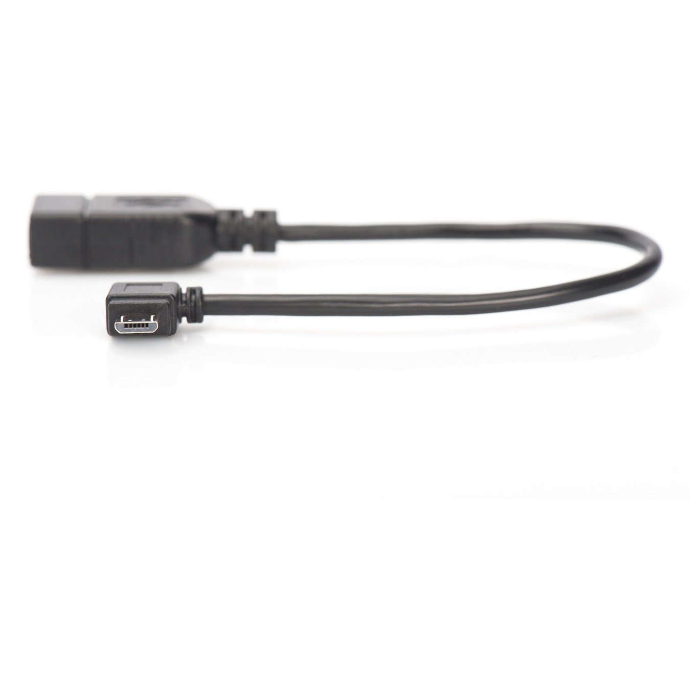 DIGITUS USB OTG Micro-B to USB-A Adapter - 0.15 m Cable - Black — Buy in Cyprus with Fast Delivery